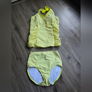 Lime Ricki Yellow Halter Bikini Set